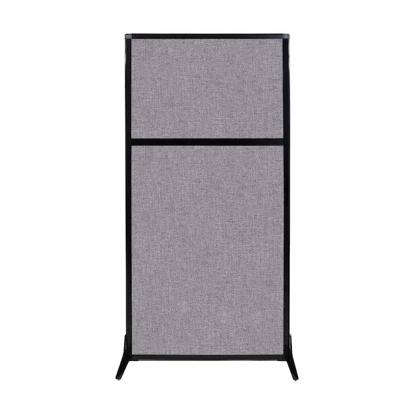 Work Station Screen 33" x 70" Cloud Gray Fabric
